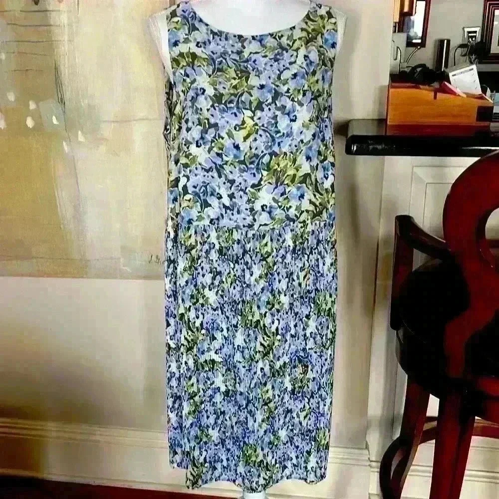 J Jill  ladies large sleeveless dress excellent condition lined from waist down. - Picture 3 of 15